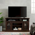 Meuble TV de 147,9 cm avec rangements ouverts et fermés pour téléviseurs jusqu'à 65 po