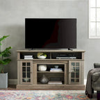 Meuble TV de 147,9 cm avec rangements ouverts et fermés pour téléviseurs jusqu'à 65 po