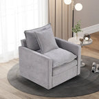 Fauteuil d'appoint rembourré avec structure en bois massif