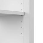 Meuble de rangement avec casiers ouverts et portes