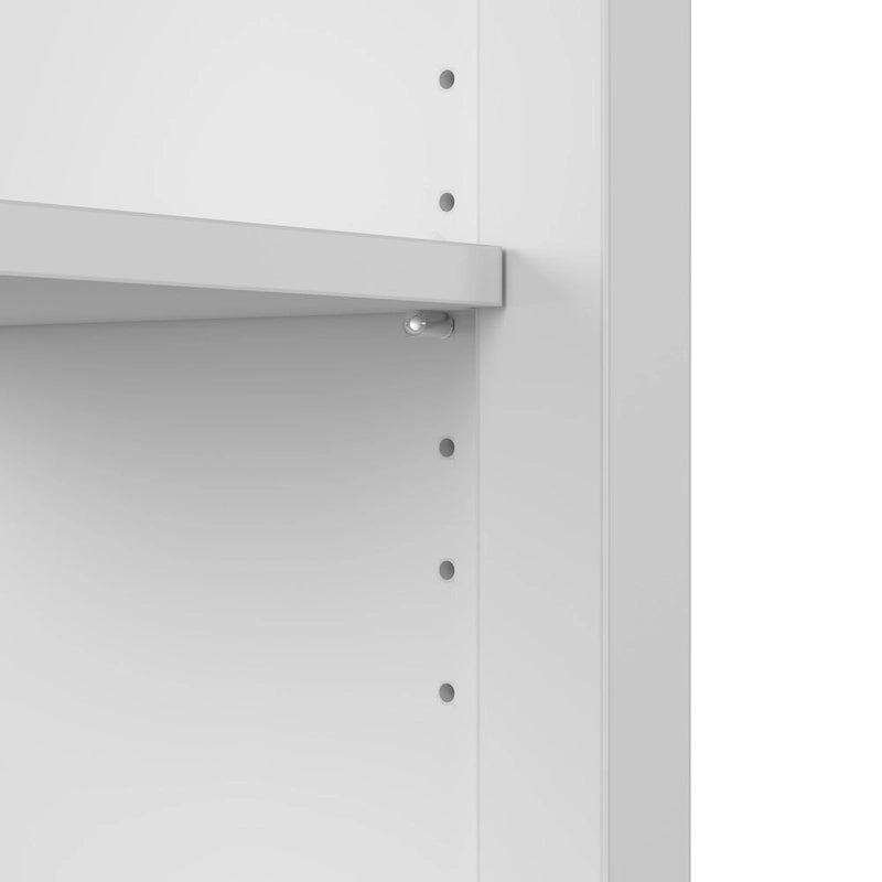 Meuble de rangement avec casiers ouverts et portes