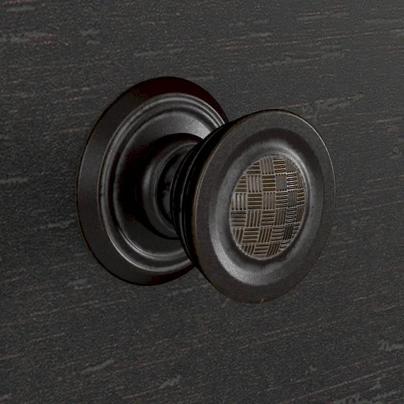 Meuble de rangement avec casiers ouverts et portes