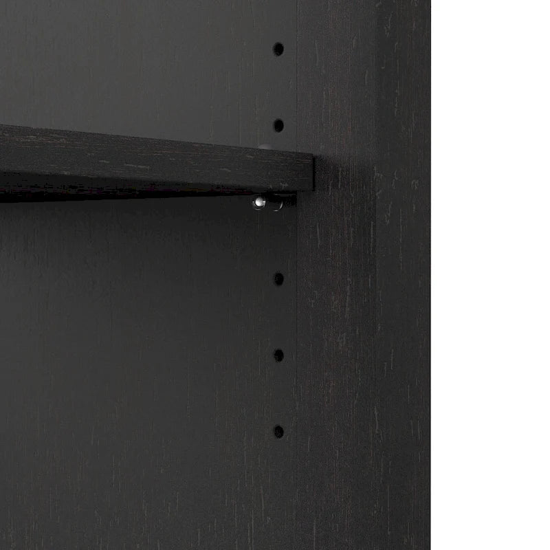 Meuble de rangement avec casiers ouverts et portes