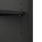 Meuble de rangement avec casiers ouverts et portes