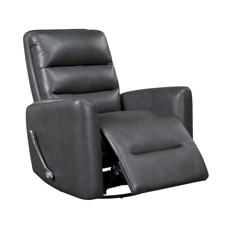 Fauteuil inclinable et pivotant avec revêtement en similicuir