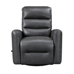 Fauteuil inclinable et pivotant avec revêtement en similicuir