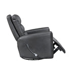 Fauteuil inclinable et pivotant avec revêtement en similicuir