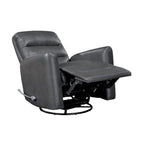 Fauteuil inclinable et pivotant avec revêtement en similicuir