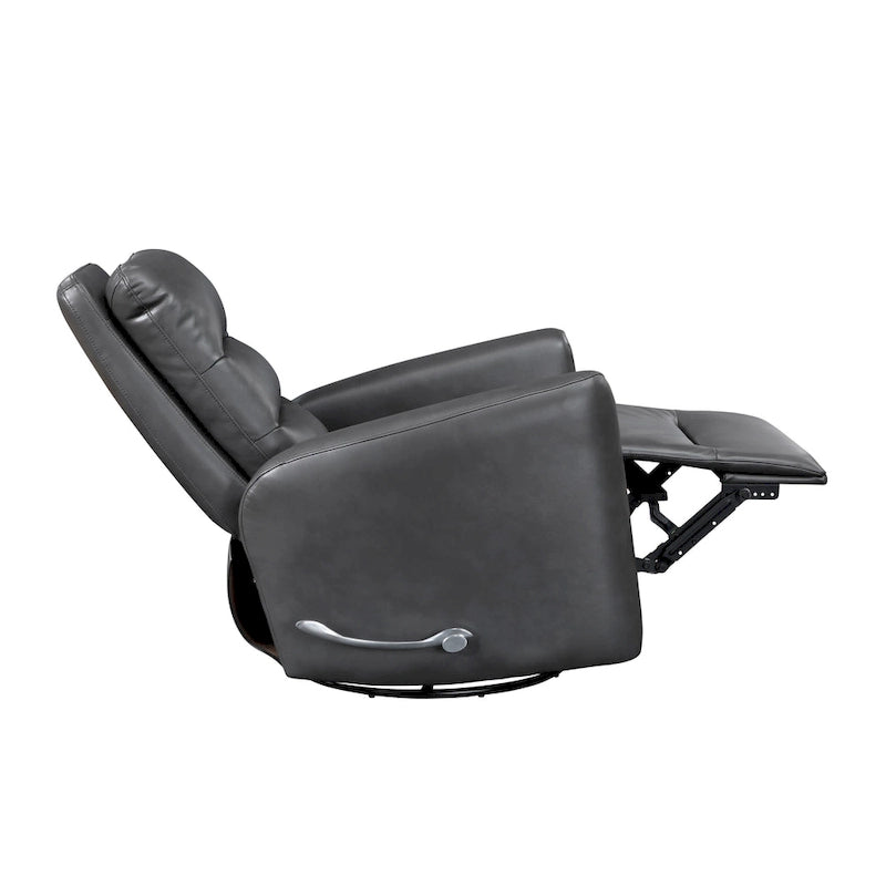 Fauteuil inclinable et pivotant avec revêtement en similicuir