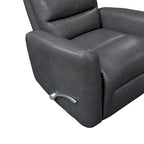 Fauteuil inclinable et pivotant avec revêtement en similicuir