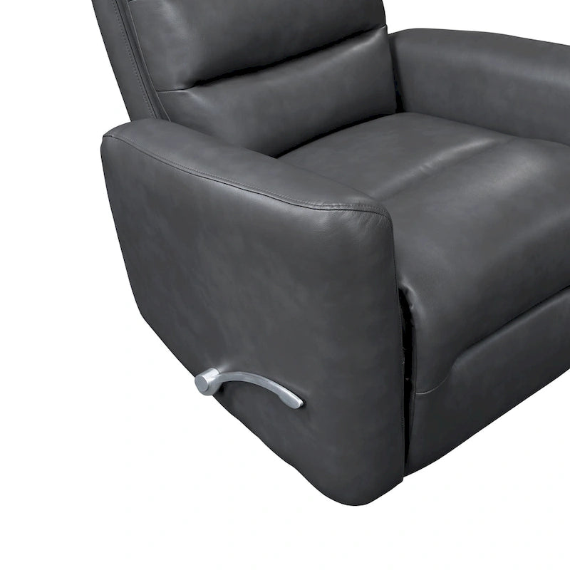 Fauteuil inclinable et pivotant avec revêtement en similicuir