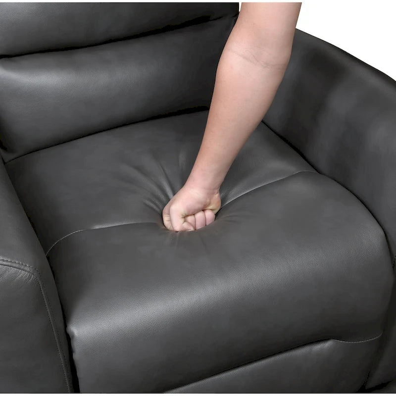 Fauteuil inclinable et pivotant avec revêtement en similicuir
