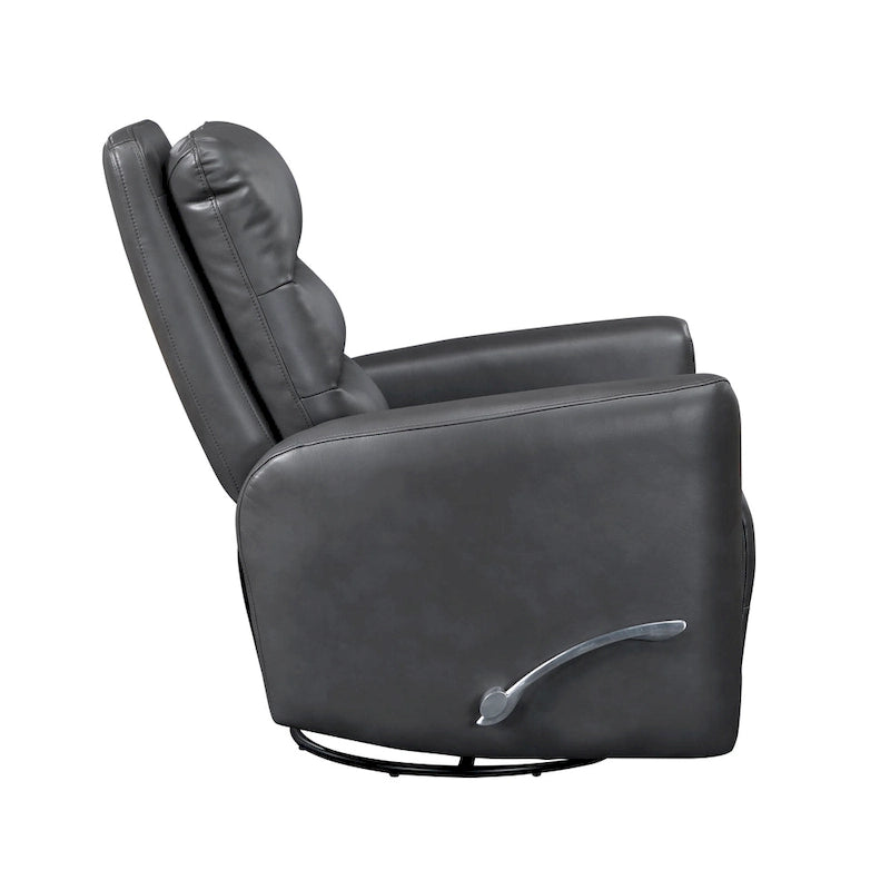 Fauteuil inclinable et pivotant avec revêtement en similicuir
