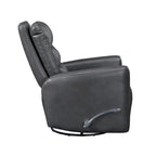 Fauteuil inclinable et pivotant avec revêtement en similicuir