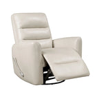 Fauteuil inclinable et pivotant avec revêtement en similicuir