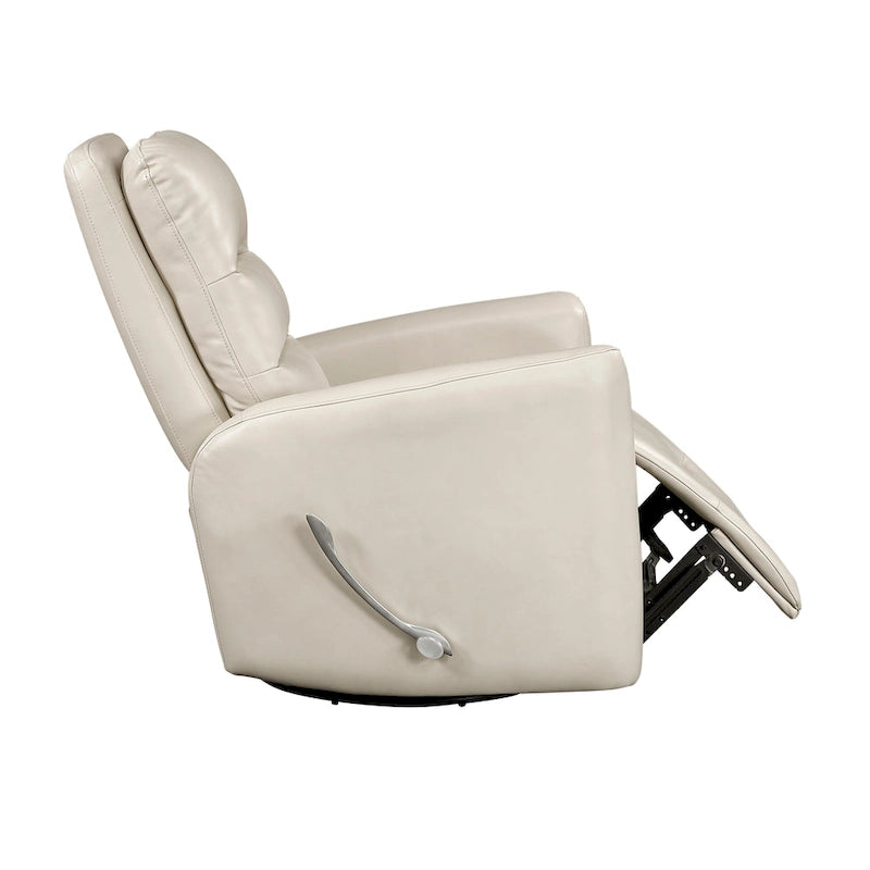 Fauteuil inclinable et pivotant avec revêtement en similicuir
