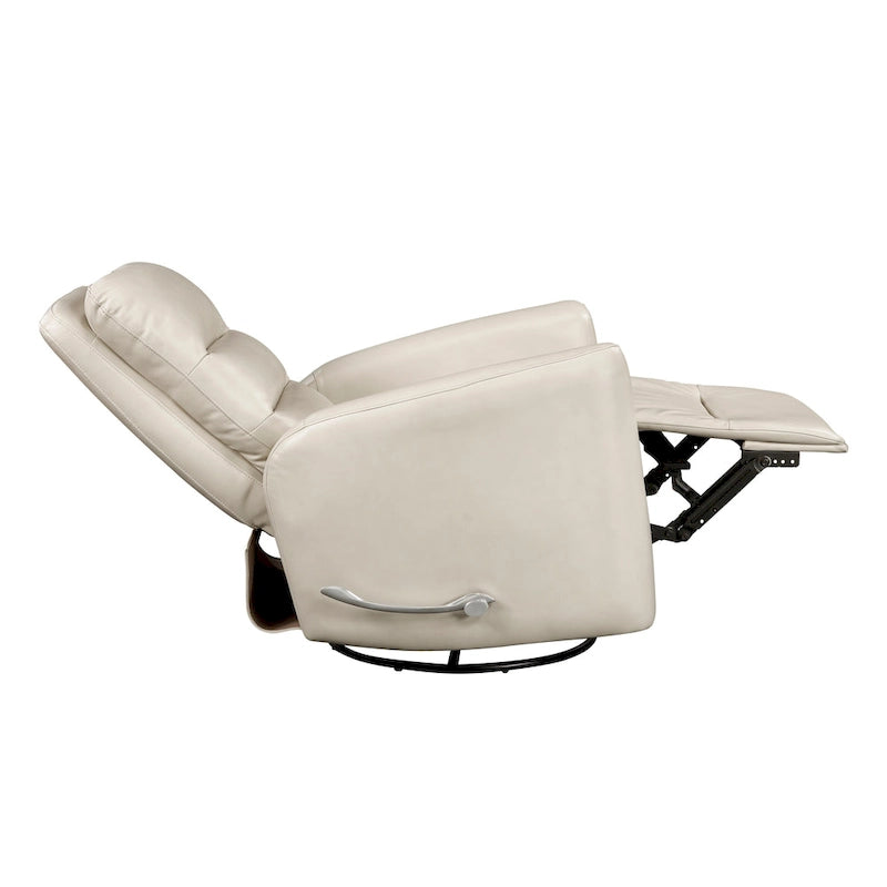 Fauteuil inclinable et pivotant avec revêtement en similicuir