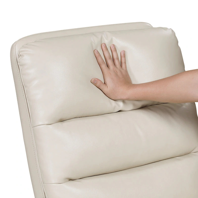 Fauteuil inclinable et pivotant avec revêtement en similicuir