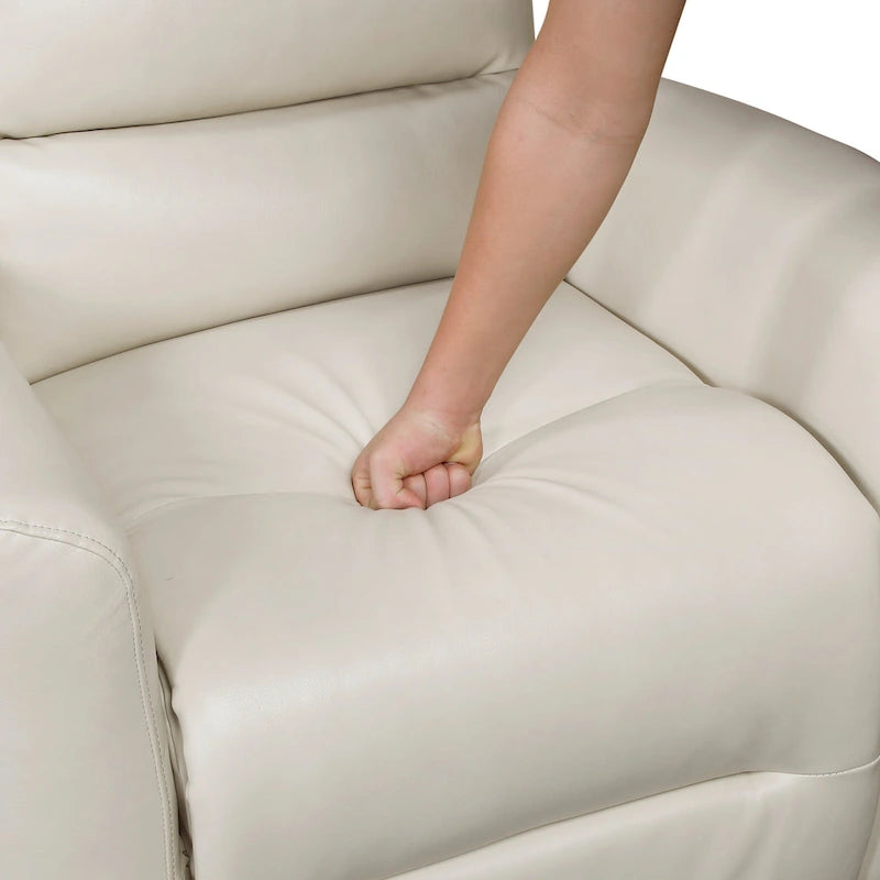 Fauteuil inclinable et pivotant avec revêtement en similicuir