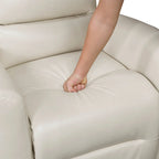 Fauteuil inclinable et pivotant avec revêtement en similicuir