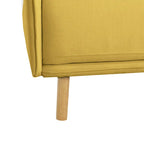 Fauteuil d'appoint en tissu avec pieds en bois