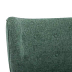 Fauteuil d'appoint moderne sans accoudoirs avec cadre en bois massif