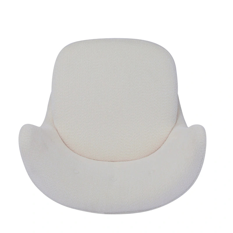 Fauteuil d'appoint moderne sans accoudoirs avec cadre en bois massif
