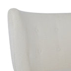 Fauteuil d'appoint moderne sans accoudoirs avec cadre en bois massif