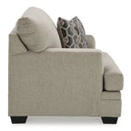 Ensemble de 2 pièces : fauteuil rembourré et pouf