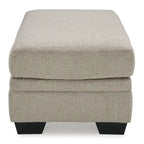 Ensemble de 2 pièces : fauteuil rembourré et pouf
