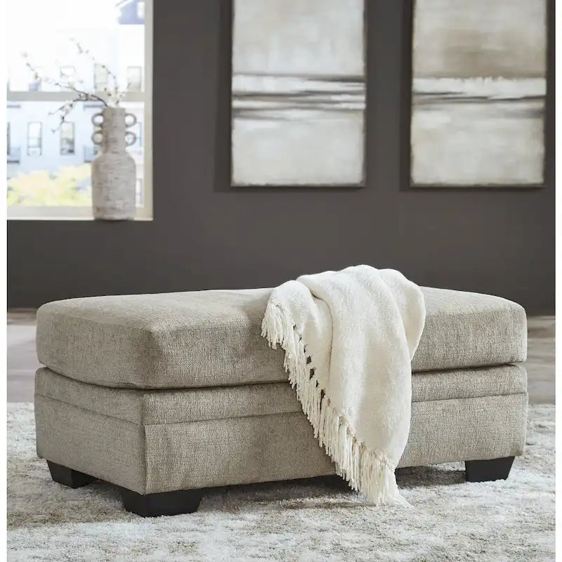 Ensemble de 2 pièces : fauteuil rembourré et pouf