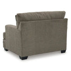 Ensemble de 2 pièces : fauteuil rembourré et pouf