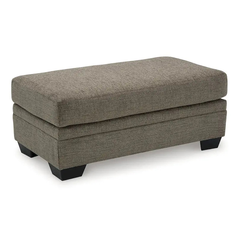 Ensemble de 2 pièces : fauteuil rembourré et pouf