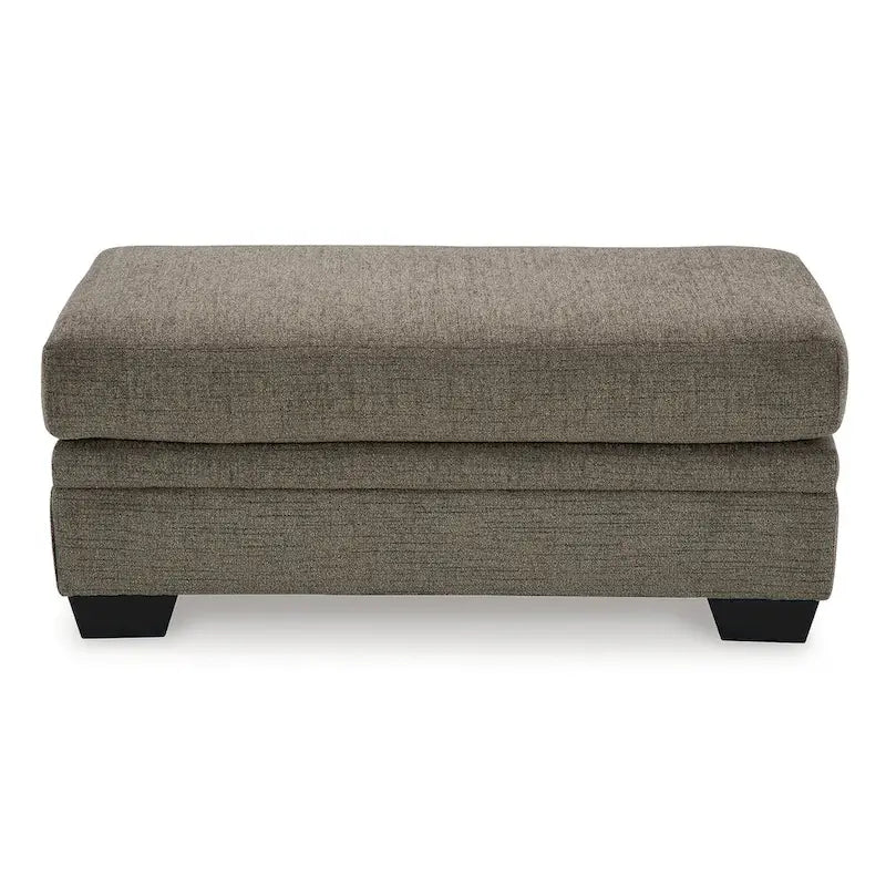 Ensemble de 2 pièces : fauteuil rembourré et pouf