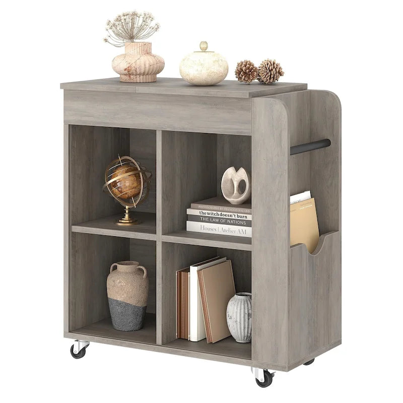 Table d'appoint à 3 niveaux avec étagère de rangement