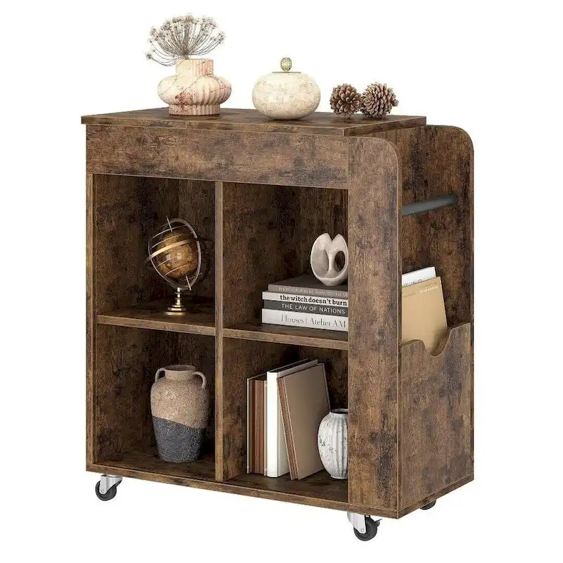 Table d'appoint à 3 niveaux avec étagère de rangement