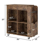 Table d'appoint à 3 niveaux avec étagère de rangement