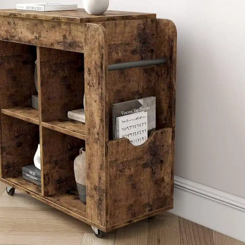 Table d'appoint à 3 niveaux avec étagère de rangement