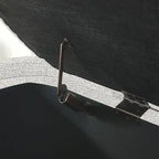 Banc de rangement capitonné en tissu de lin et coussin en mousse