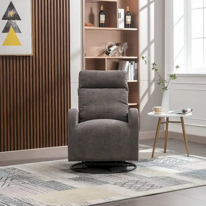 Fauteuil à bascule pivotant et inclinable rembourré