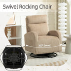 Fauteuil à bascule pivotant et inclinable rembourré