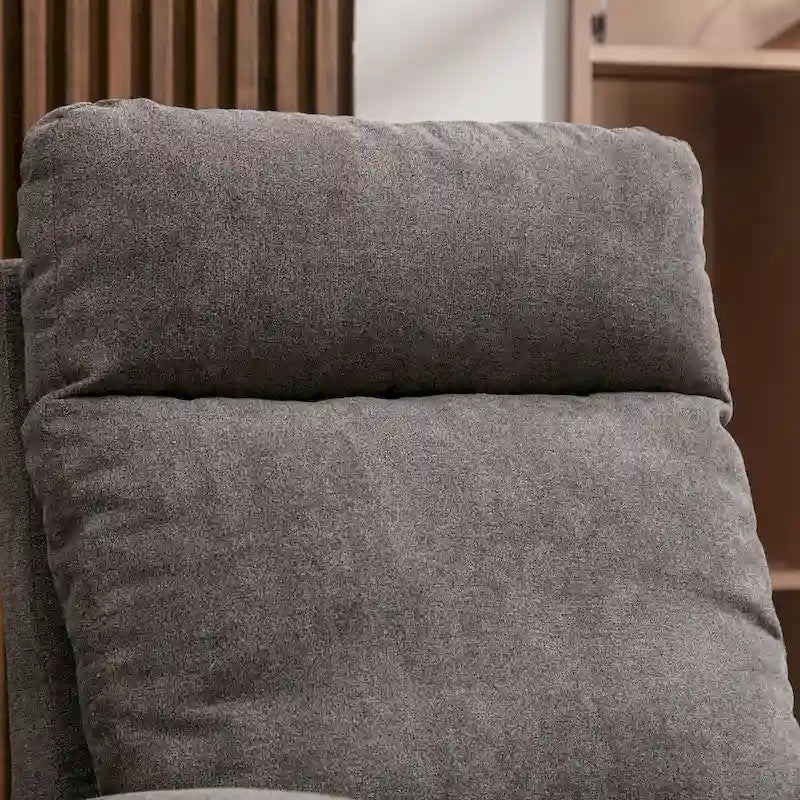 Fauteuil à bascule pivotant et inclinable rembourré