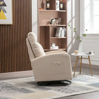 Fauteuil à bascule pivotant et inclinable rembourré