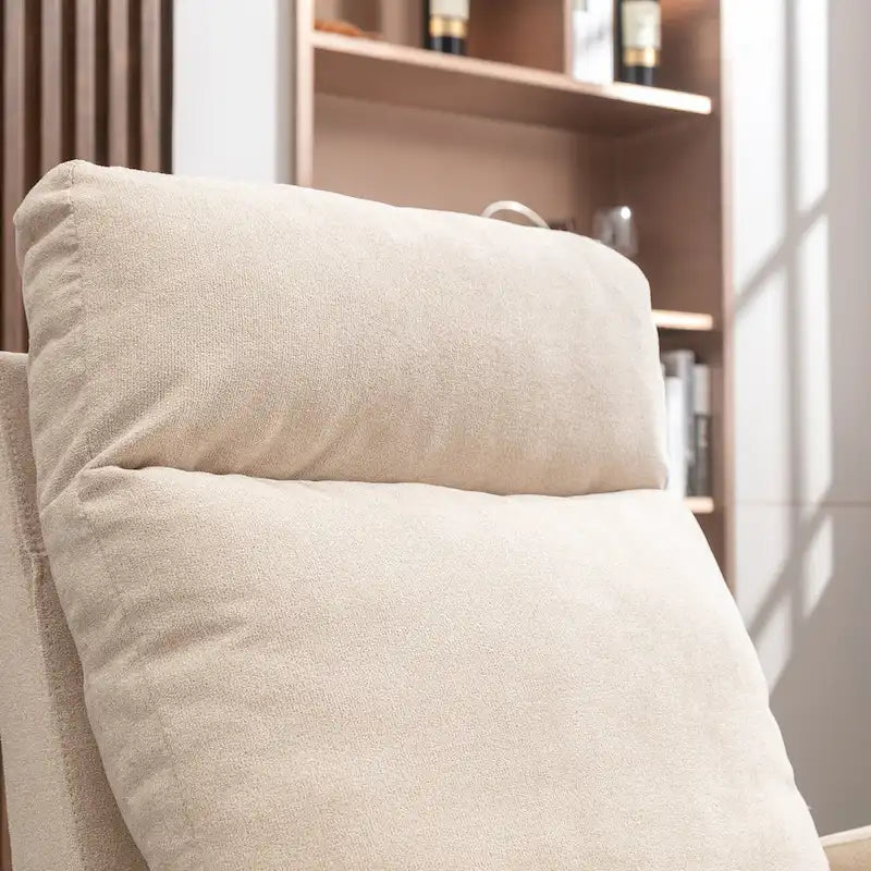 Fauteuil à bascule pivotant et inclinable rembourré