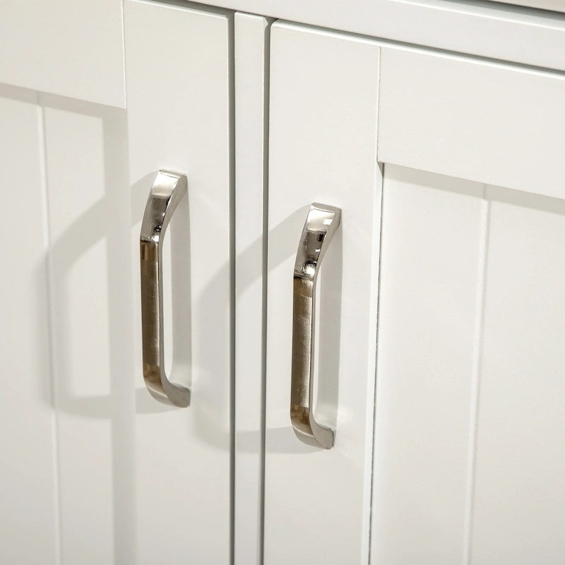 Îlot de cuisine avec armoire de rangement et plan de travail en bois d'hévéa à 2 niveaux