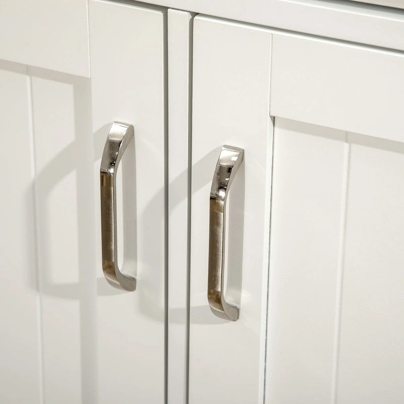 Îlot de cuisine avec armoire de rangement et plan de travail en bois d'hévéa à 2 niveaux