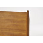 Lit plateforme en bois d'acacia King Size avec pieds évasés