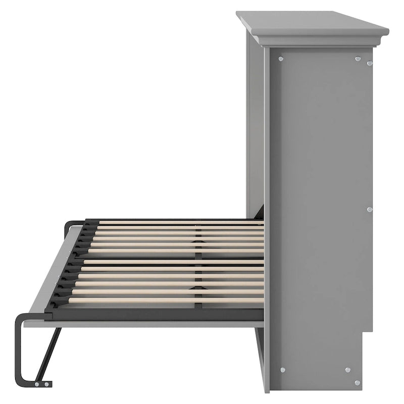 Lit escamotable simple avec armoire pour petits espaces