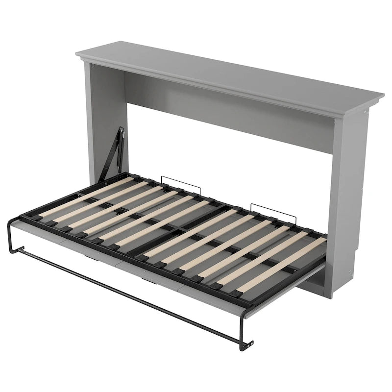 Lit escamotable simple avec armoire pour petits espaces