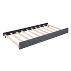 Lit de repos double en lin avec lit gigogne et rangement